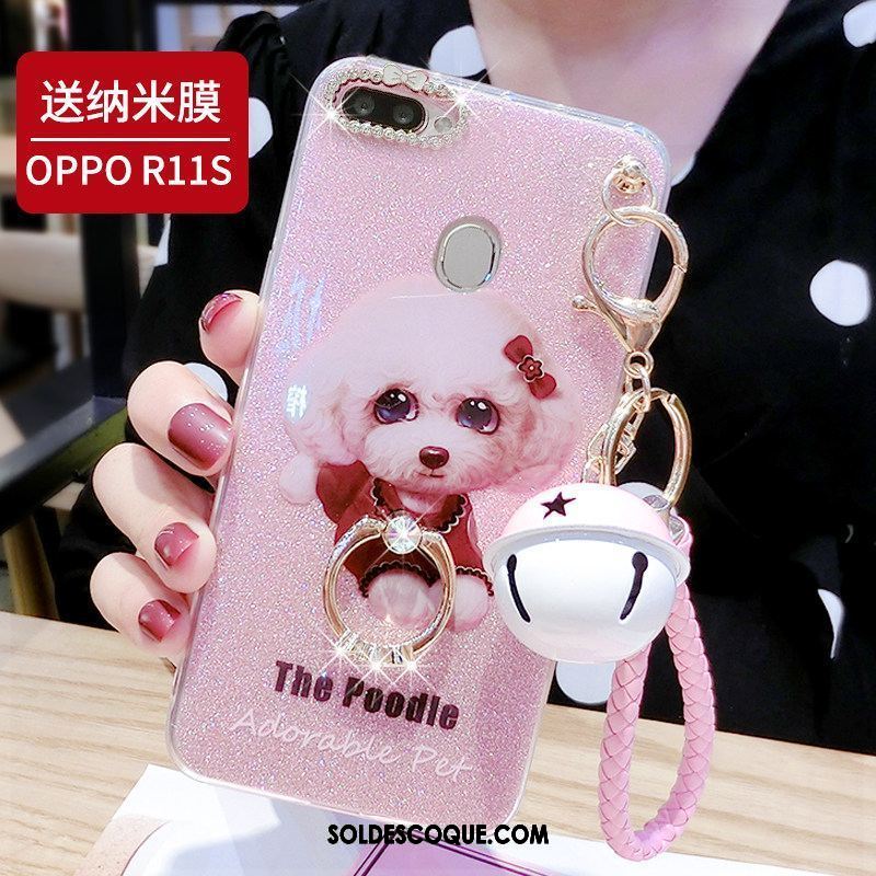 Coque Oppo R11s Téléphone Portable Frais Incassable Rose Net Rouge En Vente