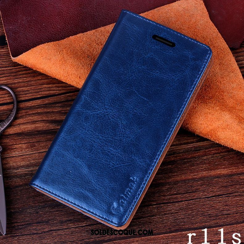 Coque Oppo R11s Téléphone Portable Incassable Étui Étui En Cuir Business En Vente