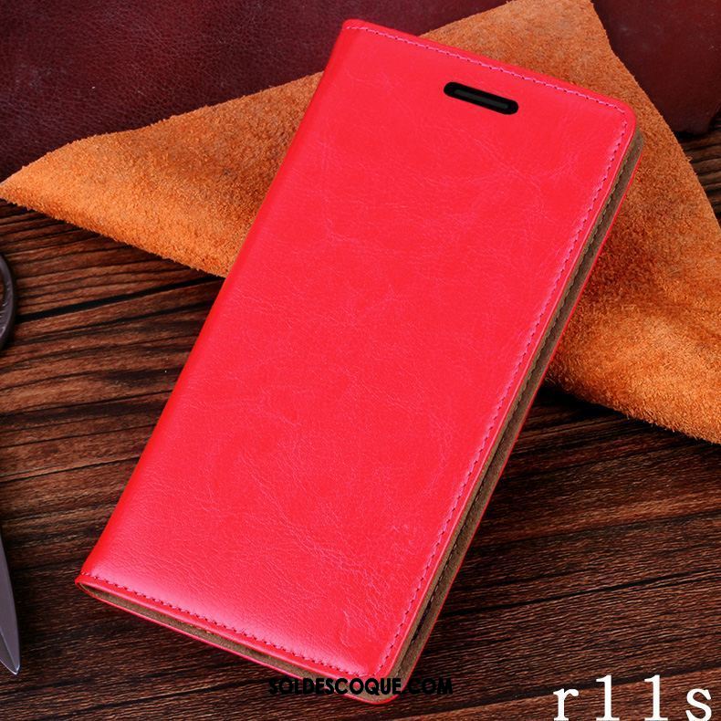 Coque Oppo R11s Téléphone Portable Incassable Étui Étui En Cuir Business En Vente