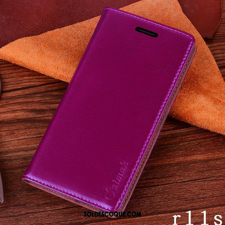 Coque Oppo R11s Téléphone Portable Incassable Étui Étui En Cuir Business En Vente