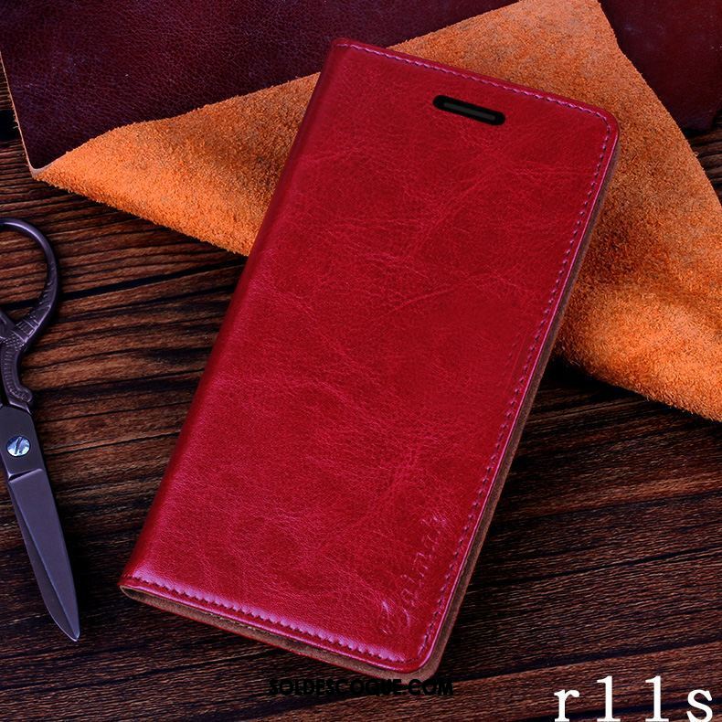 Coque Oppo R11s Téléphone Portable Incassable Étui Étui En Cuir Business En Vente