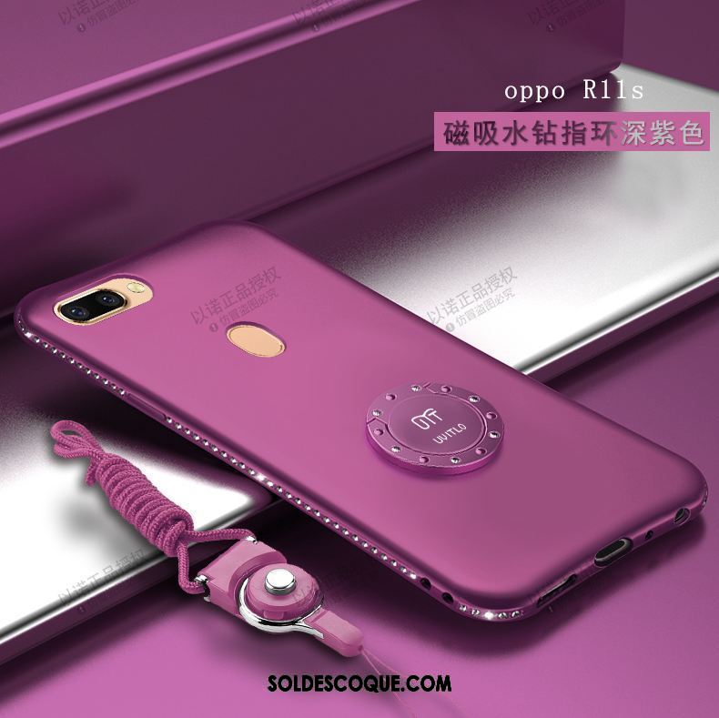 Coque Oppo R11s Téléphone Portable Magnétisme Fluide Doux Tout Compris Incassable Soldes