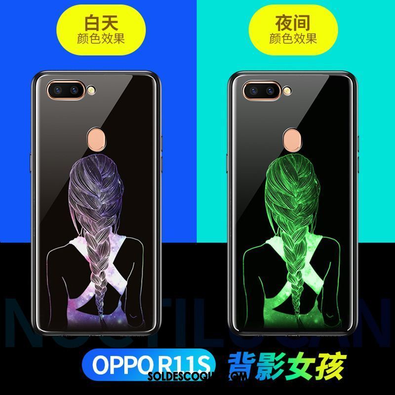 Coque Oppo R11s Téléphone Portable Noir Tout Compris Incassable Verre En Vente