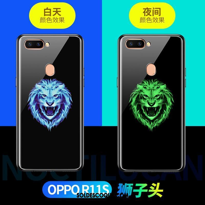 Coque Oppo R11s Téléphone Portable Noir Tout Compris Incassable Verre En Vente