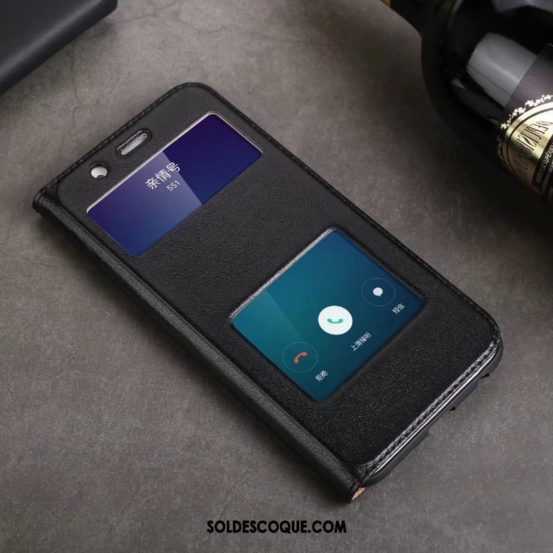 Coque Oppo R11s Téléphone Portable Tout Compris Protection Noir Étui En Cuir Soldes