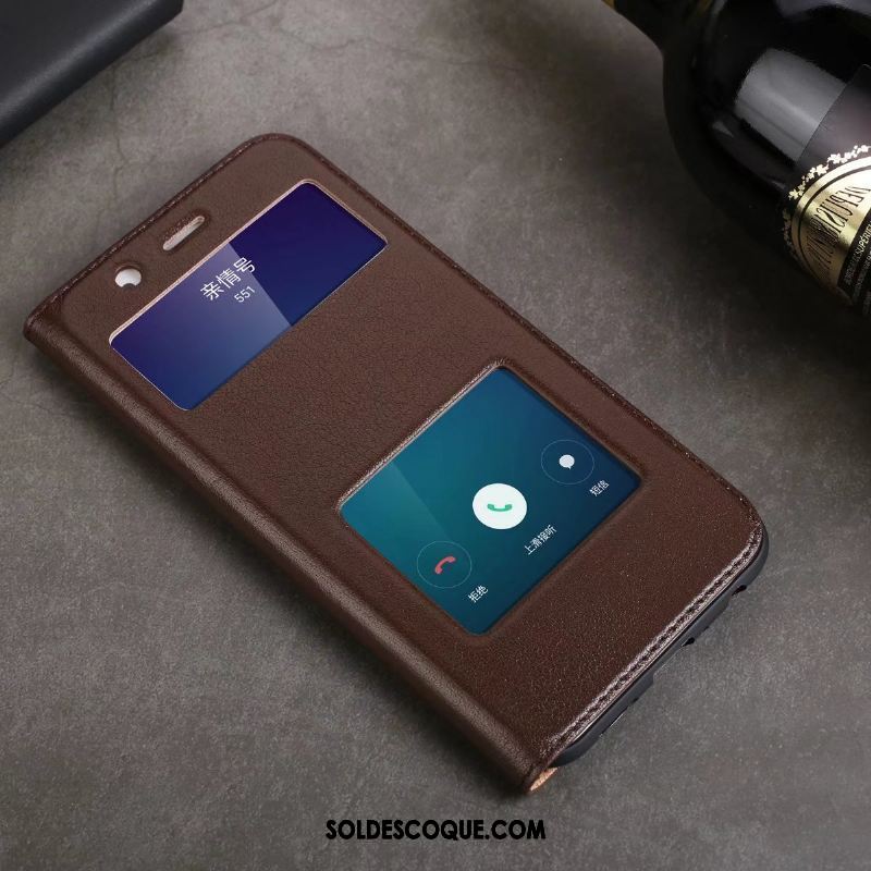 Coque Oppo R11s Téléphone Portable Tout Compris Protection Noir Étui En Cuir Soldes