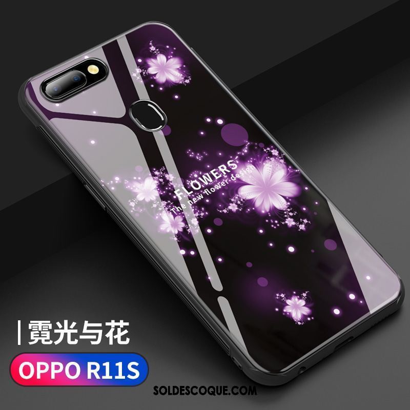 Coque Oppo R11s Verre Incassable Marque De Tendance Personnalité Silicone En Ligne