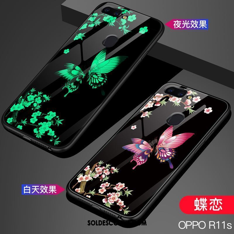 Coque Oppo R11s Verre Étoile Étui Téléphone Portable Tendance Pas Cher