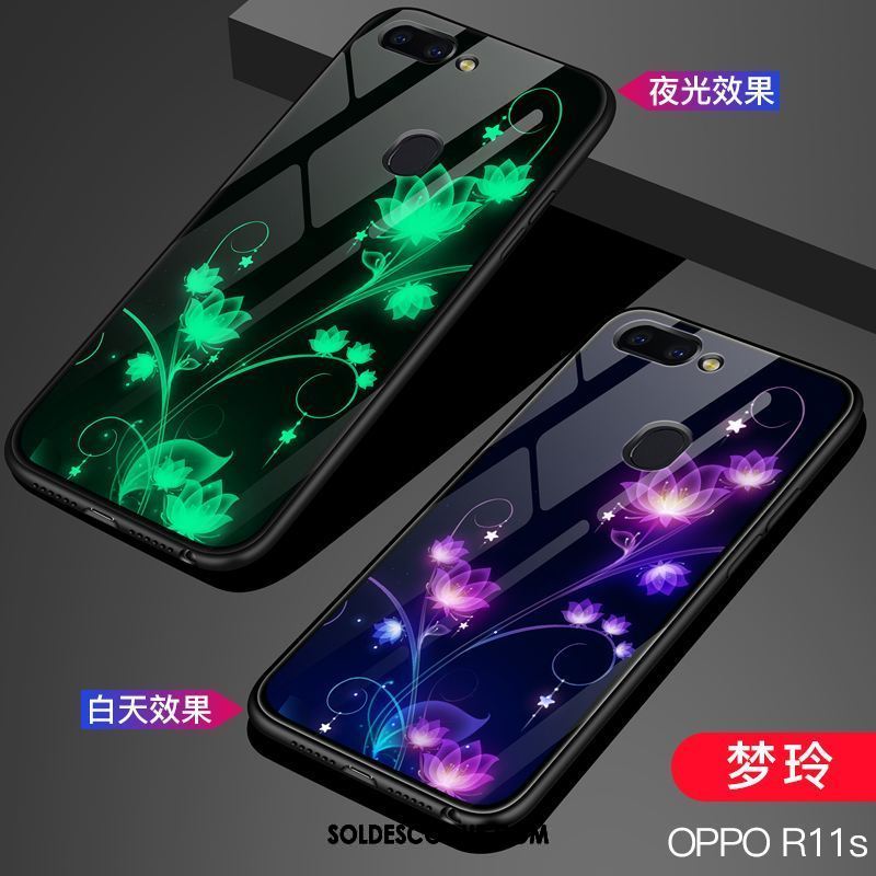 Coque Oppo R11s Verre Étoile Étui Téléphone Portable Tendance Pas Cher