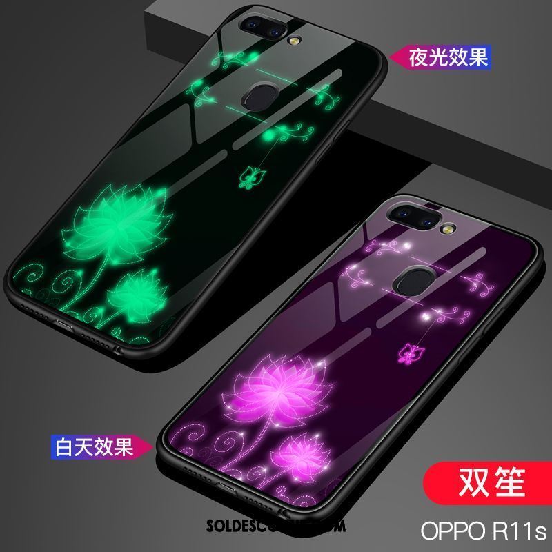 Coque Oppo R11s Verre Étoile Étui Téléphone Portable Tendance Pas Cher