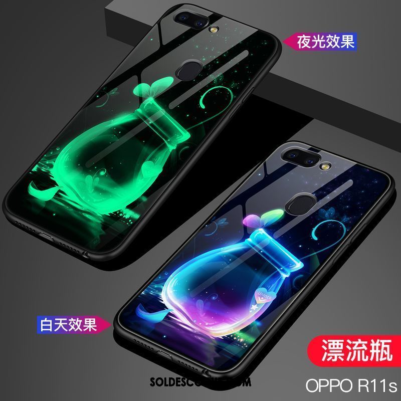 Coque Oppo R11s Verre Étoile Étui Téléphone Portable Tendance Pas Cher