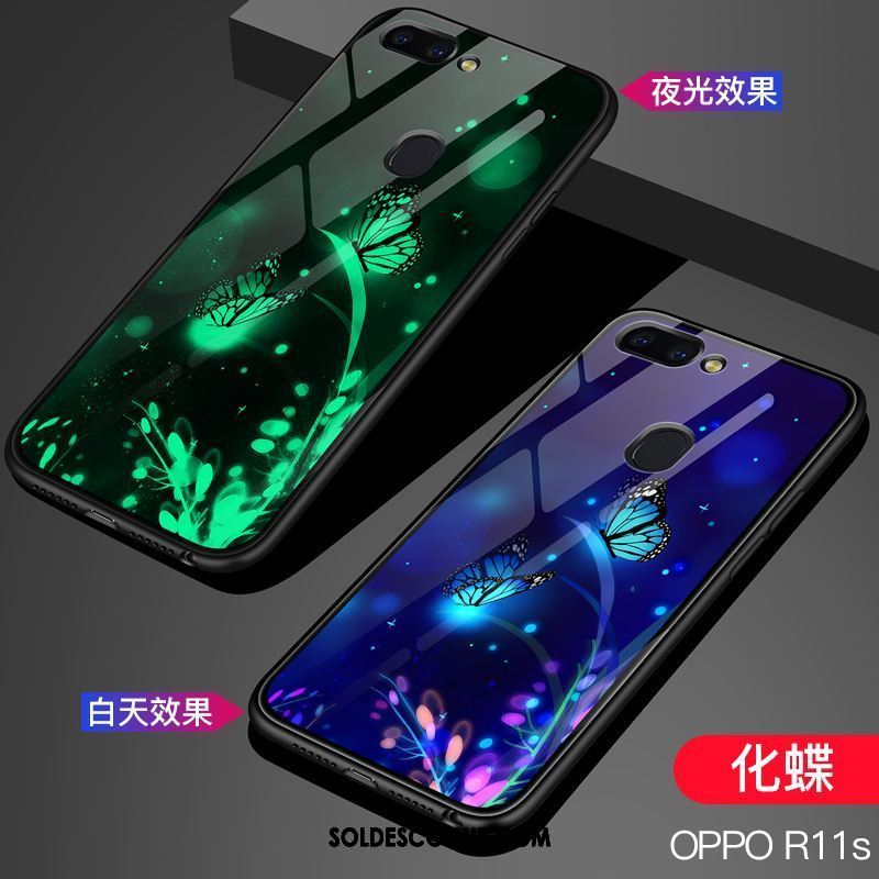 Coque Oppo R11s Verre Étoile Étui Téléphone Portable Tendance Pas Cher