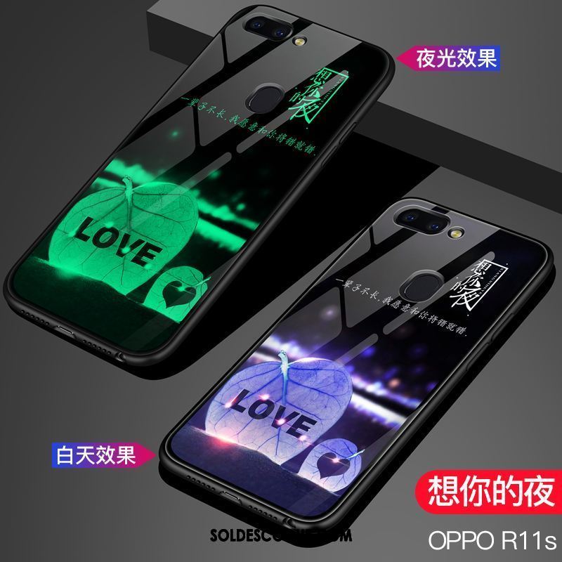 Coque Oppo R11s Verre Étoile Étui Téléphone Portable Tendance Pas Cher