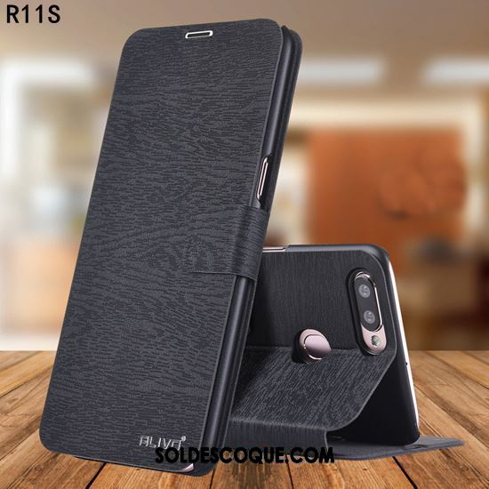 Coque Oppo R11s Étui Protection Étui En Cuir Téléphone Portable Incassable Housse En Ligne