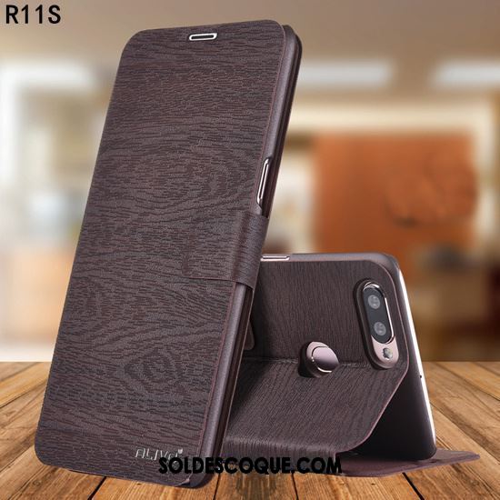 Coque Oppo R11s Étui Protection Étui En Cuir Téléphone Portable Incassable Housse En Ligne