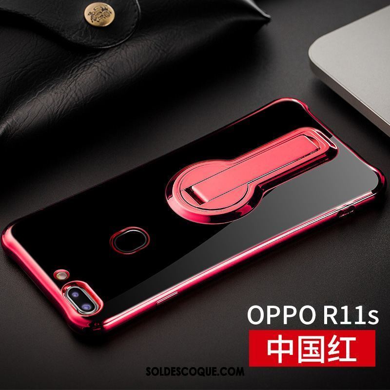 Coque Oppo R11s Étui Téléphone Portable Incassable Silicone Support Pas Cher