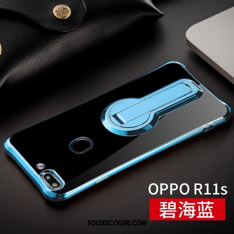 Coque Oppo R11s Étui Téléphone Portable Incassable Silicone Support Pas Cher