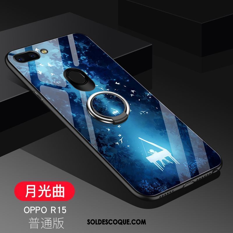 Coque Oppo R15 Amoureux Étoile Verre Silicone Incassable Soldes