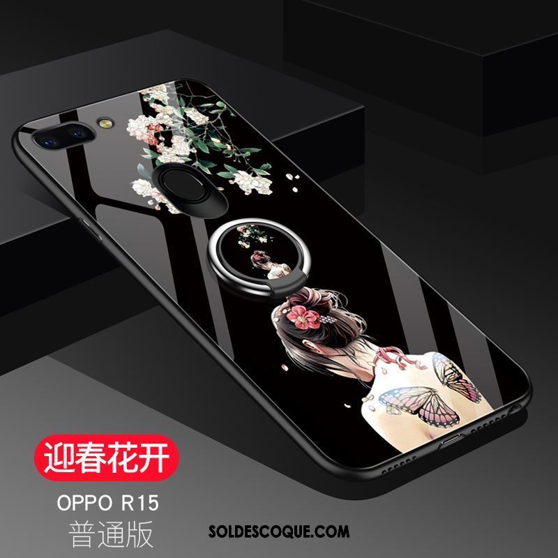 Coque Oppo R15 Amoureux Étoile Verre Silicone Incassable Soldes
