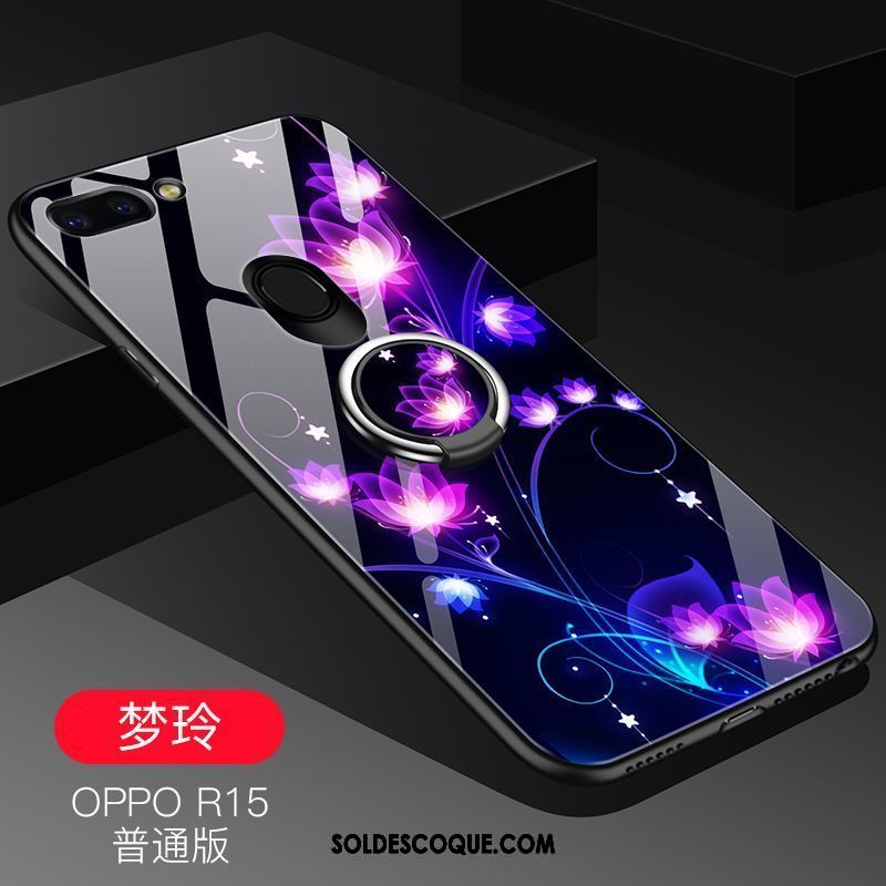 Coque Oppo R15 Amoureux Étoile Verre Silicone Incassable Soldes