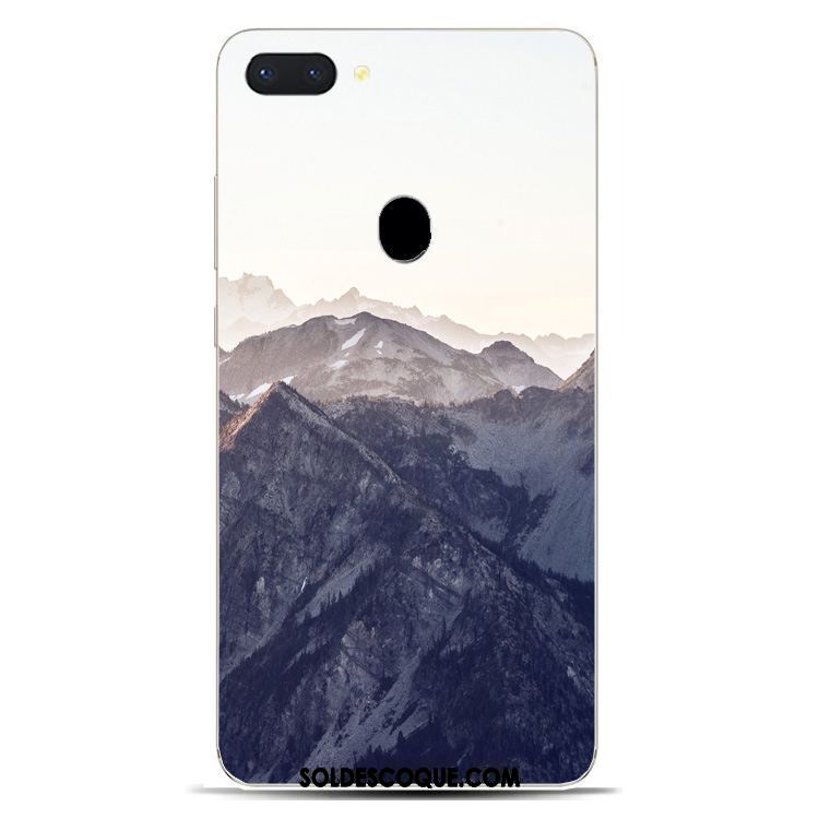 Coque Oppo R15 Bleu Couleur Fluide Doux Silicone Étui Housse En Ligne