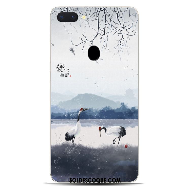 Coque Oppo R15 Bleu Couleur Fluide Doux Silicone Étui Housse En Ligne