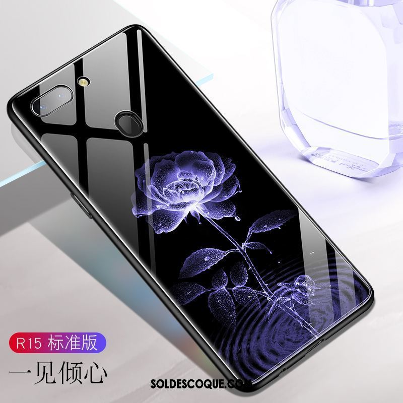 Coque Oppo R15 Bleu Très Mince Tout Compris Marque De Tendance Amoureux Soldes