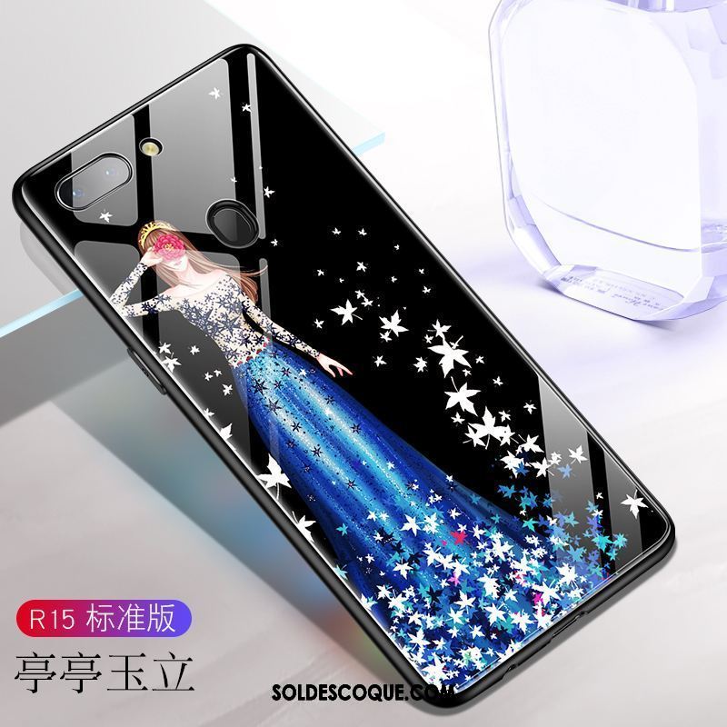 Coque Oppo R15 Bleu Très Mince Tout Compris Marque De Tendance Amoureux Soldes