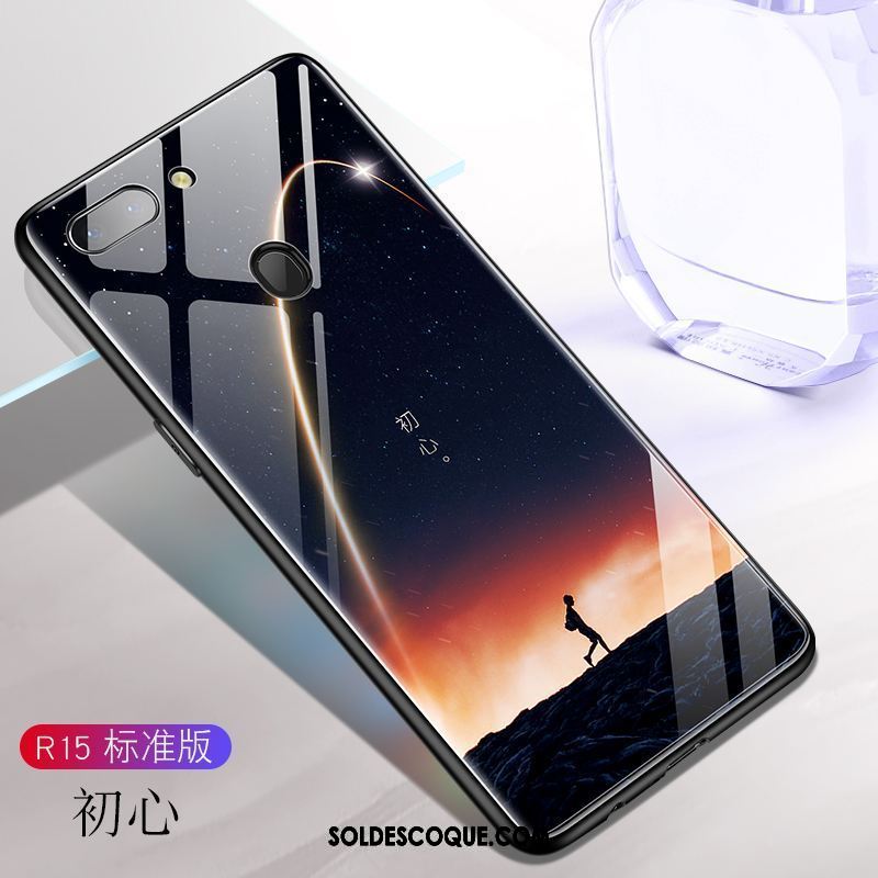 Coque Oppo R15 Bleu Très Mince Tout Compris Marque De Tendance Amoureux Soldes