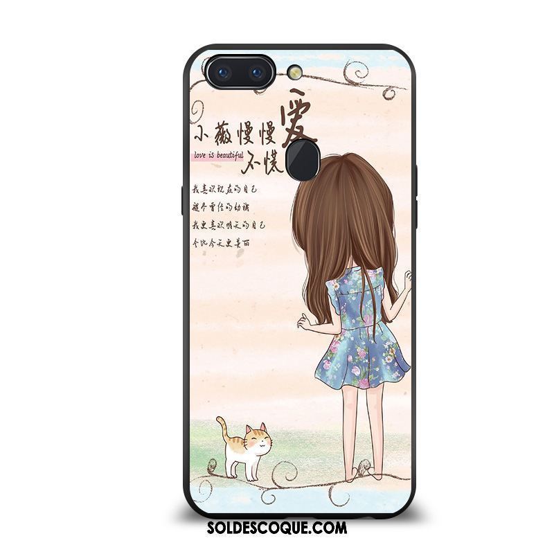 Coque Oppo R15 Charmant Frais Étui Incassable Fluide Doux Housse En Ligne