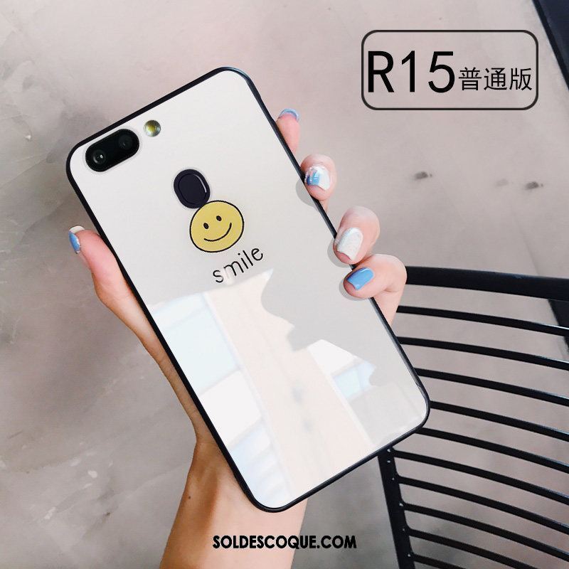 Coque Oppo R15 Charmant Personnalité Difficile Jaune Dessin Animé Pas Cher