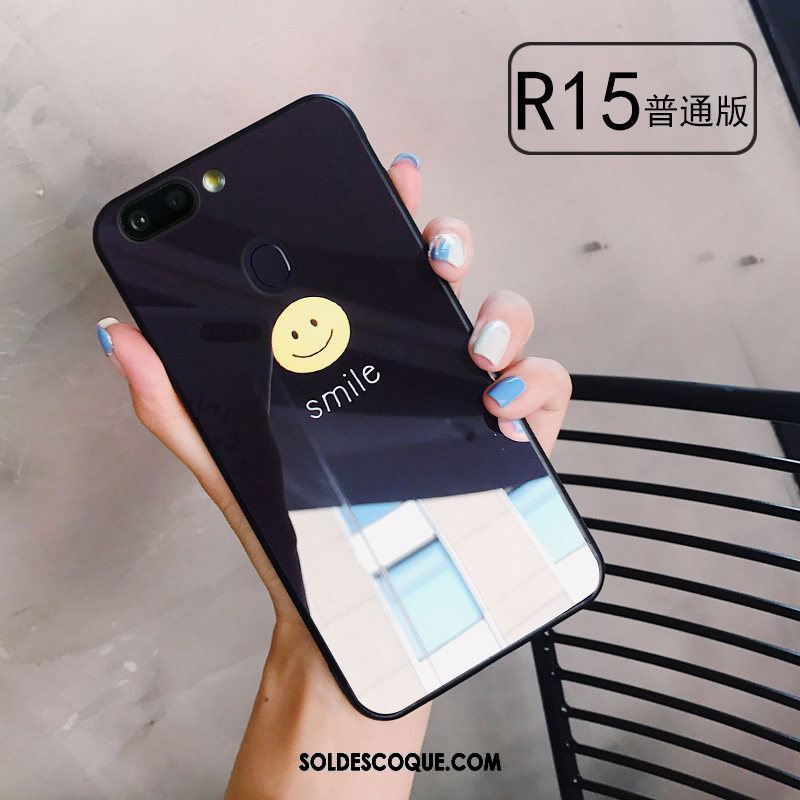 Coque Oppo R15 Charmant Personnalité Difficile Jaune Dessin Animé Pas Cher