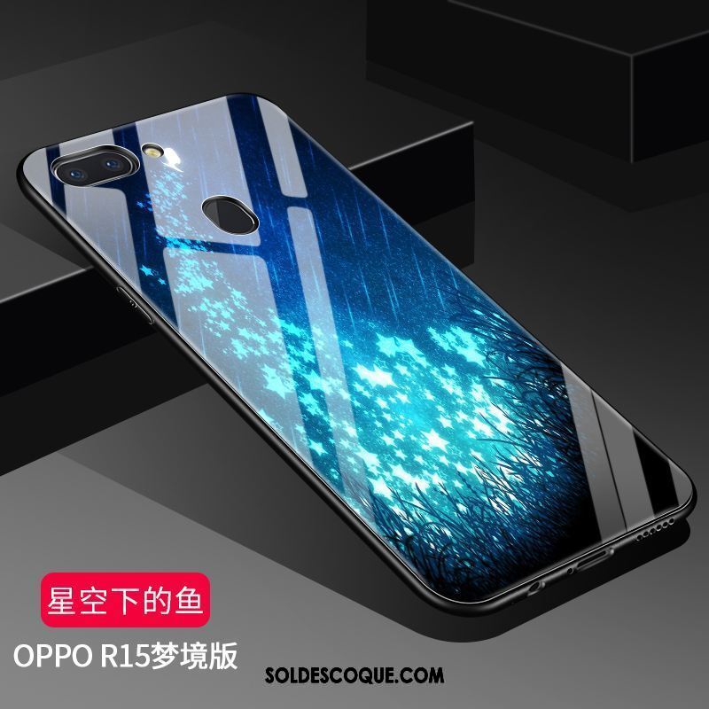 Coque Oppo R15 Délavé En Daim Étui Tendance Très Mince Téléphone Portable Soldes