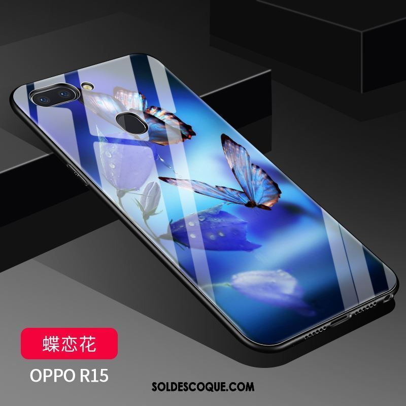 Coque Oppo R15 Délavé En Daim Étui Tendance Très Mince Téléphone Portable Soldes