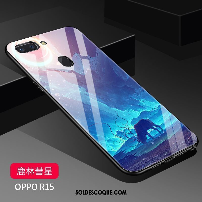 Coque Oppo R15 Délavé En Daim Étui Tendance Très Mince Téléphone Portable Soldes