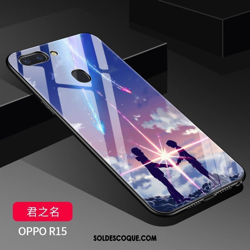 Coque Oppo R15 Délavé En Daim Étui Tendance Très Mince Téléphone Portable Soldes
