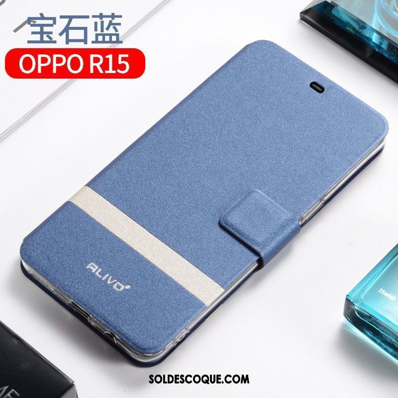 Coque Oppo R15 Gris Protection Silicone Clamshell Étui En Cuir Pas Cher