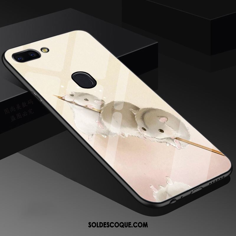 Coque Oppo R15 Mignonne Petit Protection Rat Créatif Pas Cher