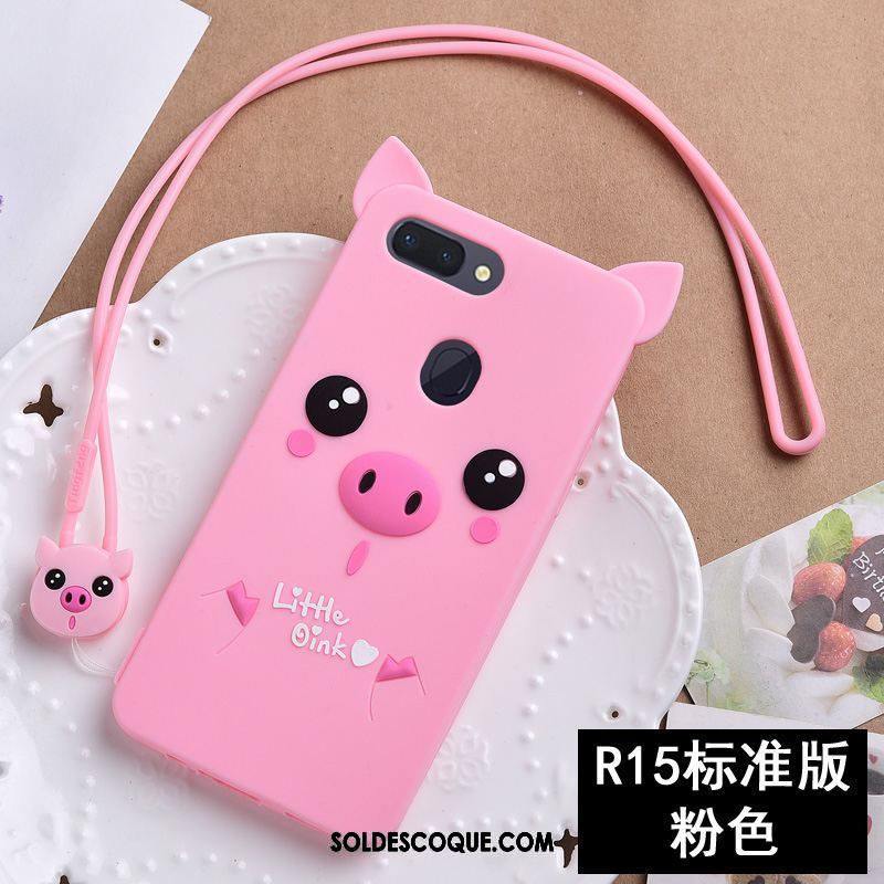 Coque Oppo R15 Ornements Suspendus Silicone Étui Tout Compris Dessin Animé Pas Cher