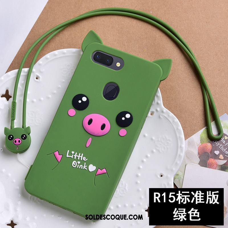 Coque Oppo R15 Ornements Suspendus Silicone Étui Tout Compris Dessin Animé Pas Cher