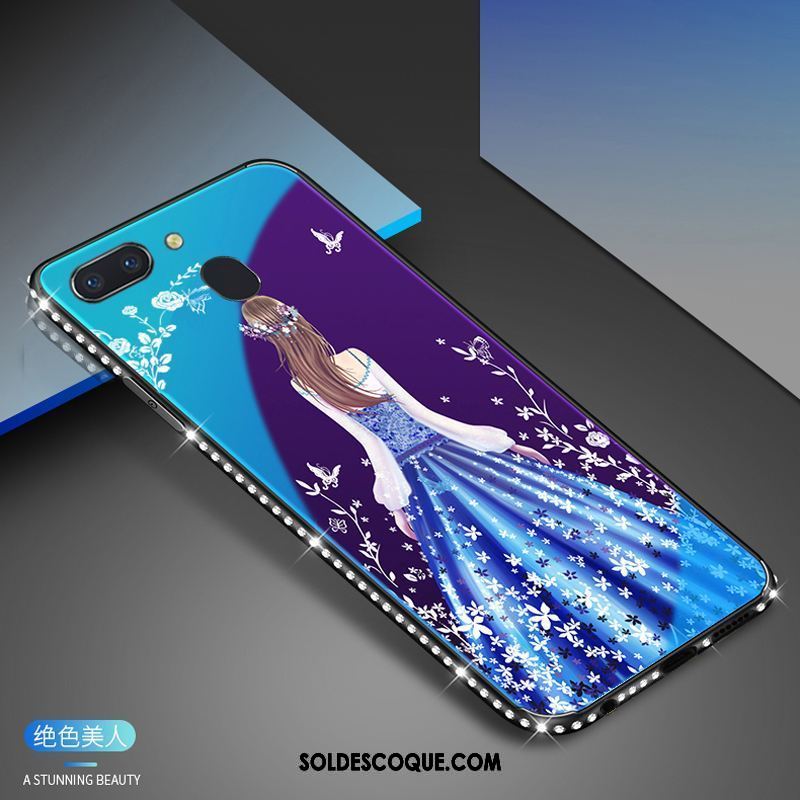 Coque Oppo R15 Pro Blanc Verre Trempé Étui Téléphone Portable Housse Soldes