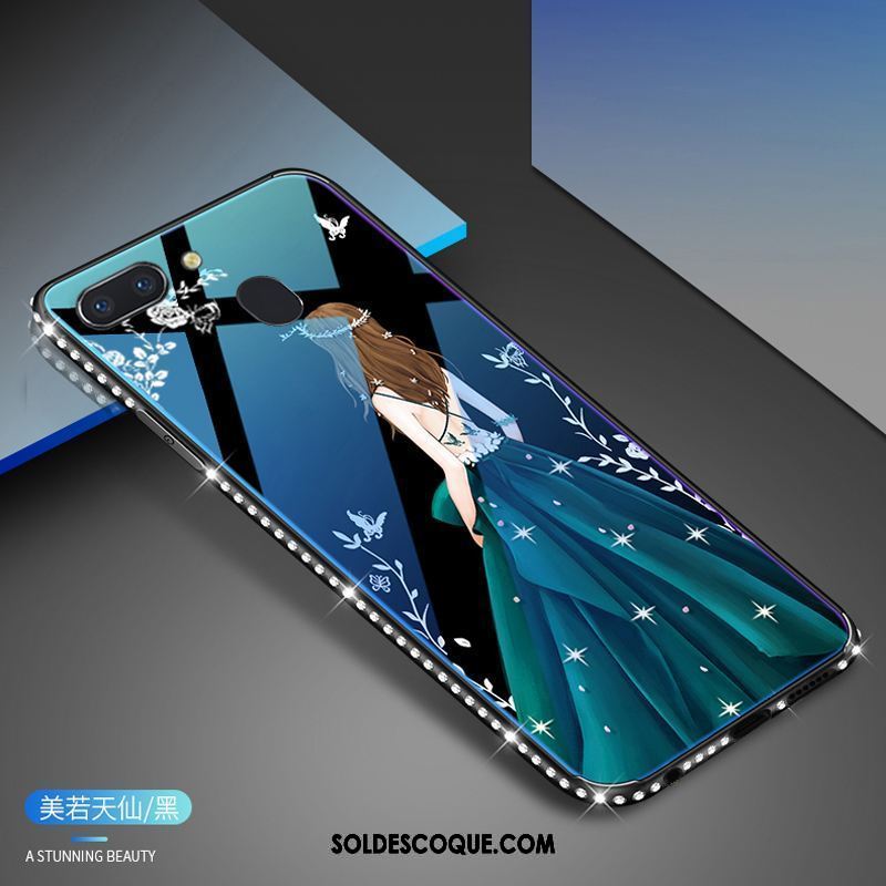 Coque Oppo R15 Pro Blanc Verre Trempé Étui Téléphone Portable Housse Soldes