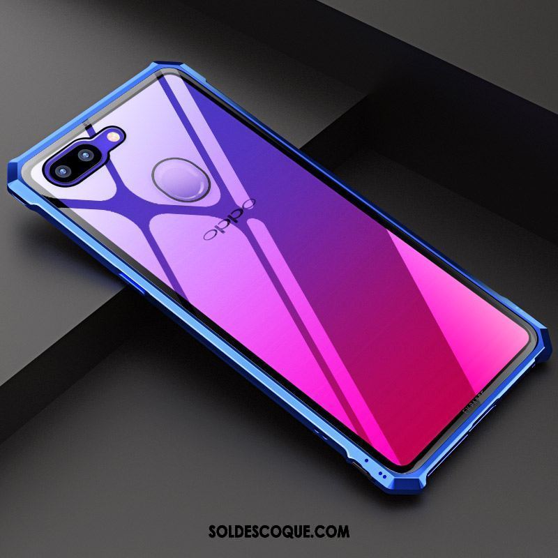 Coque Oppo R15 Pro Créatif Métal Téléphone Portable Tout Compris Verre Soldes