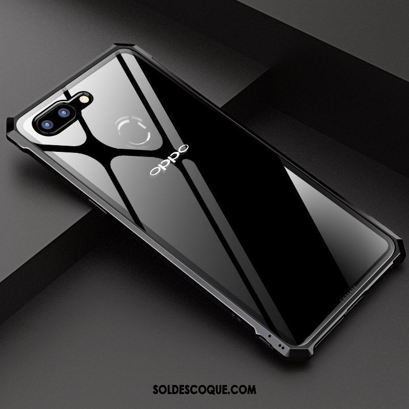 Coque Oppo R15 Pro Créatif Métal Téléphone Portable Tout Compris Verre Soldes