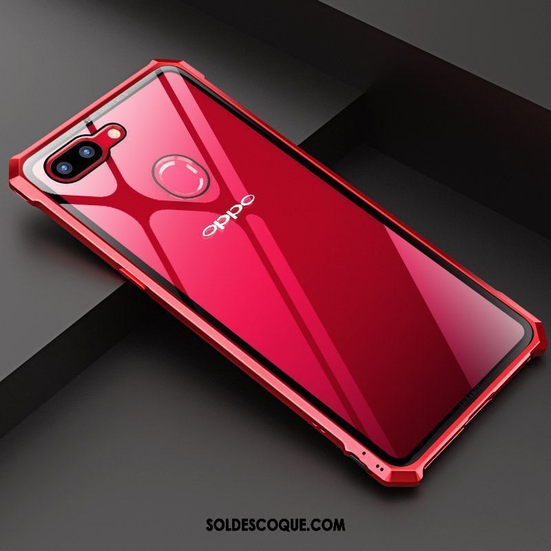 Coque Oppo R15 Pro Créatif Métal Téléphone Portable Tout Compris Verre Soldes