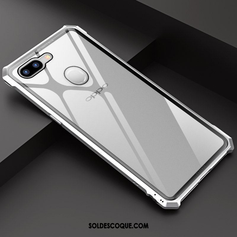 Coque Oppo R15 Pro Créatif Métal Téléphone Portable Tout Compris Verre Soldes