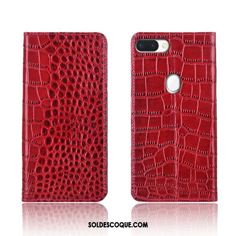 Coque Oppo R15 Pro Cuir Véritable Tout Compris Crocodile Incassable Étui En Cuir Pas Cher