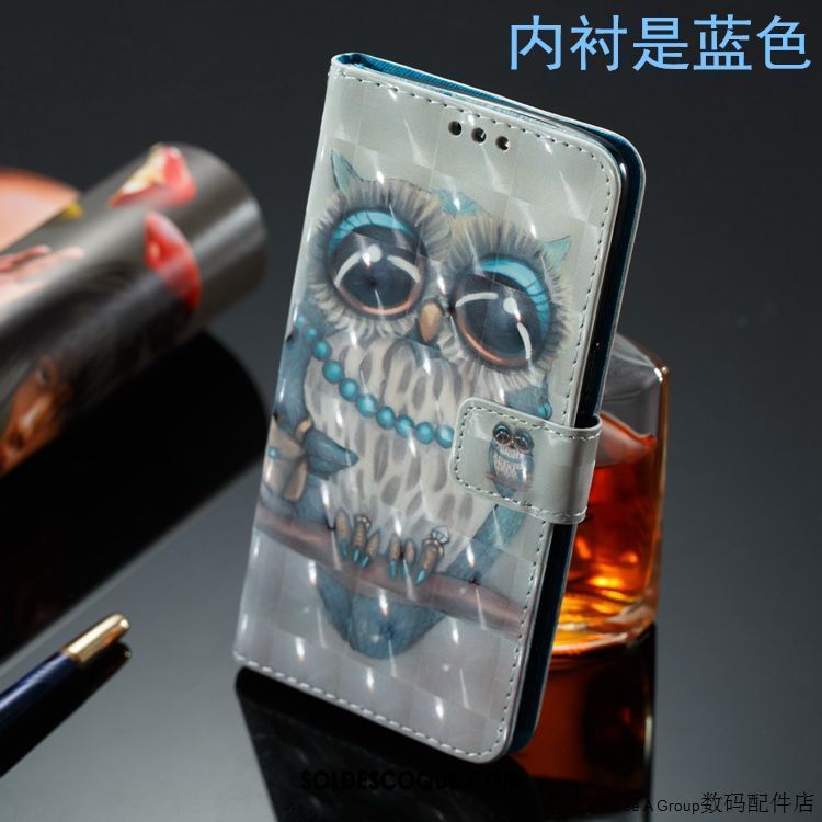 Coque Oppo R15 Pro Dessin Animé Fluide Doux Bleu Tout Compris Téléphone Portable Pas Cher