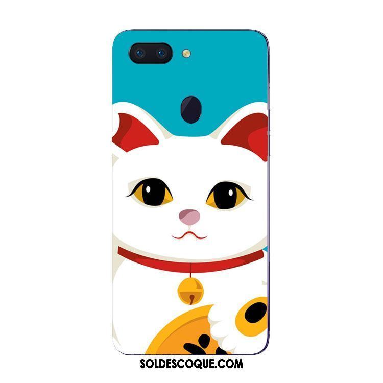 Coque Oppo R15 Pro Fluide Doux Chat Étui Protection Rouge Pas Cher