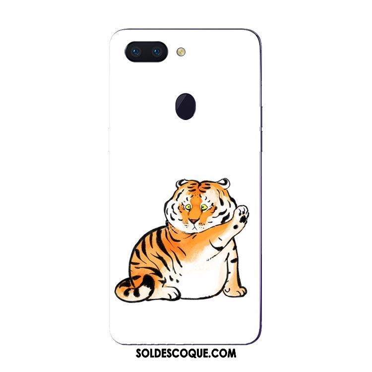 Coque Oppo R15 Pro Fluide Doux Tigre Blanc Protection Étui En Vente